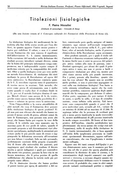 Rivista italiana essenze, profumi, piante officinali, olii vegetali, saponi organo di propaganda del gruppo produttori materie aromatiche della Federazione nazionale fascista degli industriali dei prodotti chimici