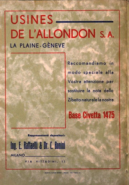 Rivista italiana essenze, profumi, piante officinali, olii vegetali, saponi organo di propaganda del gruppo produttori materie aromatiche della Federazione nazionale fascista degli industriali dei prodotti chimici