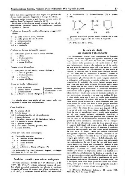 Rivista italiana essenze, profumi, piante officinali, olii vegetali, saponi organo di propaganda del gruppo produttori materie aromatiche della Federazione nazionale fascista degli industriali dei prodotti chimici