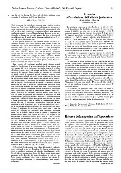 Rivista italiana essenze, profumi, piante officinali, olii vegetali, saponi organo di propaganda del gruppo produttori materie aromatiche della Federazione nazionale fascista degli industriali dei prodotti chimici