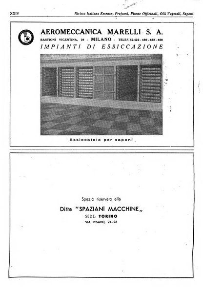 Rivista italiana essenze, profumi, piante officinali, olii vegetali, saponi organo di propaganda del gruppo produttori materie aromatiche della Federazione nazionale fascista degli industriali dei prodotti chimici