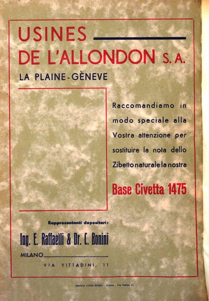 Rivista italiana essenze, profumi, piante officinali, olii vegetali, saponi organo di propaganda del gruppo produttori materie aromatiche della Federazione nazionale fascista degli industriali dei prodotti chimici