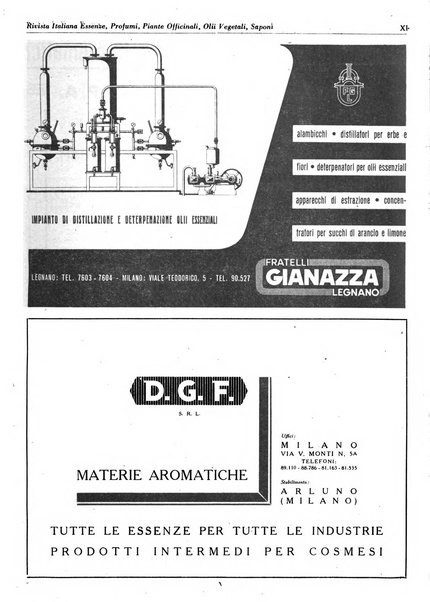 Rivista italiana essenze, profumi, piante officinali, olii vegetali, saponi organo di propaganda del gruppo produttori materie aromatiche della Federazione nazionale fascista degli industriali dei prodotti chimici