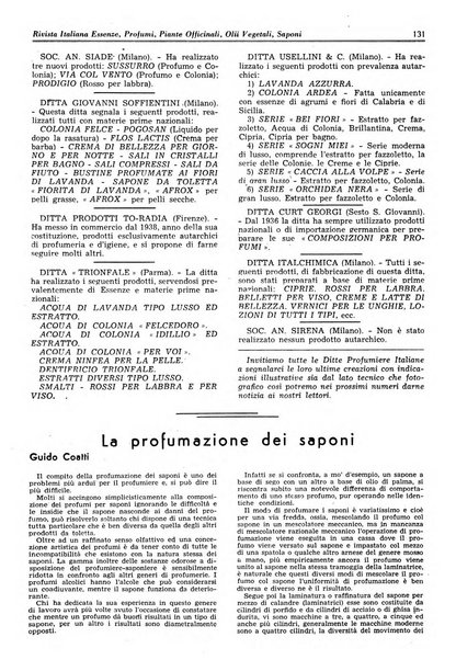 Rivista italiana essenze, profumi, piante officinali, olii vegetali, saponi organo di propaganda del gruppo produttori materie aromatiche della Federazione nazionale fascista degli industriali dei prodotti chimici