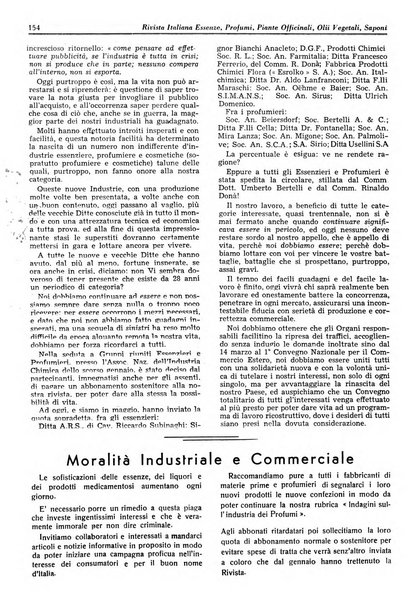 Rivista italiana essenze, profumi, piante officinali, olii vegetali, saponi organo di propaganda del gruppo produttori materie aromatiche della Federazione nazionale fascista degli industriali dei prodotti chimici