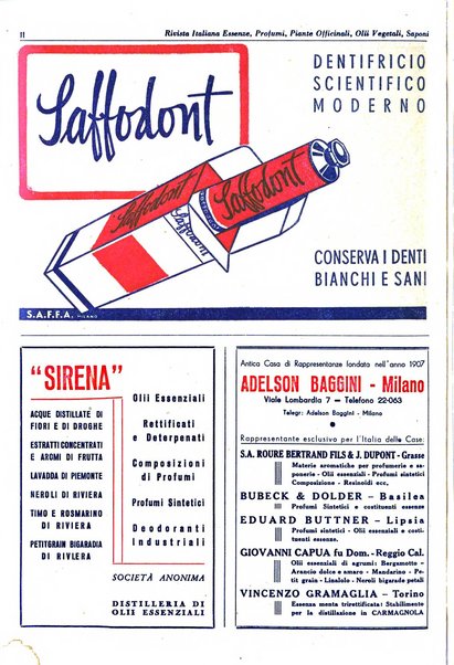 Rivista italiana essenze, profumi, piante officinali, olii vegetali, saponi organo di propaganda del gruppo produttori materie aromatiche della Federazione nazionale fascista degli industriali dei prodotti chimici