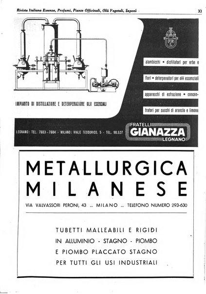 Rivista italiana essenze, profumi, piante officinali, olii vegetali, saponi organo di propaganda del gruppo produttori materie aromatiche della Federazione nazionale fascista degli industriali dei prodotti chimici