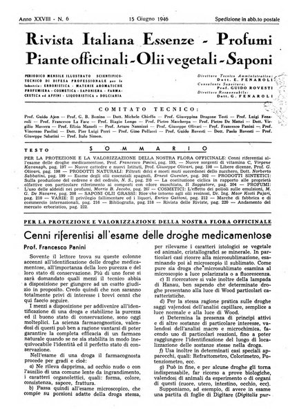 Rivista italiana essenze, profumi, piante officinali, olii vegetali, saponi organo di propaganda del gruppo produttori materie aromatiche della Federazione nazionale fascista degli industriali dei prodotti chimici