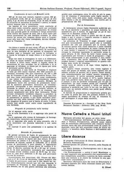 Rivista italiana essenze, profumi, piante officinali, olii vegetali, saponi organo di propaganda del gruppo produttori materie aromatiche della Federazione nazionale fascista degli industriali dei prodotti chimici