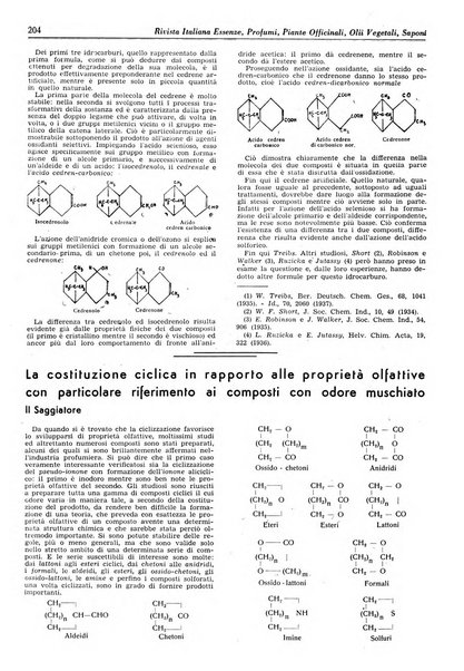 Rivista italiana essenze, profumi, piante officinali, olii vegetali, saponi organo di propaganda del gruppo produttori materie aromatiche della Federazione nazionale fascista degli industriali dei prodotti chimici