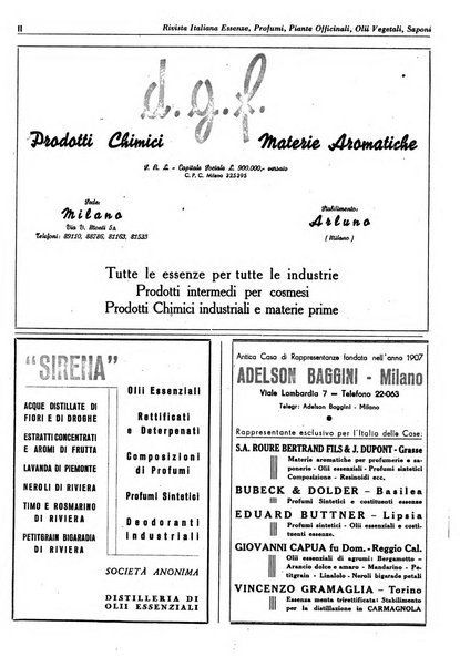 Rivista italiana essenze, profumi, piante officinali, olii vegetali, saponi organo di propaganda del gruppo produttori materie aromatiche della Federazione nazionale fascista degli industriali dei prodotti chimici