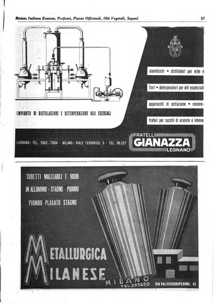 Rivista italiana essenze, profumi, piante officinali, olii vegetali, saponi organo di propaganda del gruppo produttori materie aromatiche della Federazione nazionale fascista degli industriali dei prodotti chimici