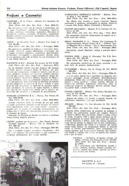 Rivista italiana essenze, profumi, piante officinali, olii vegetali, saponi organo di propaganda del gruppo produttori materie aromatiche della Federazione nazionale fascista degli industriali dei prodotti chimici