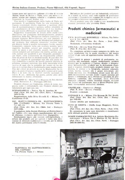 Rivista italiana essenze, profumi, piante officinali, olii vegetali, saponi organo di propaganda del gruppo produttori materie aromatiche della Federazione nazionale fascista degli industriali dei prodotti chimici