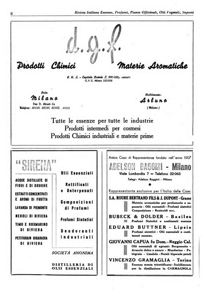 Rivista italiana essenze, profumi, piante officinali, olii vegetali, saponi organo di propaganda del gruppo produttori materie aromatiche della Federazione nazionale fascista degli industriali dei prodotti chimici