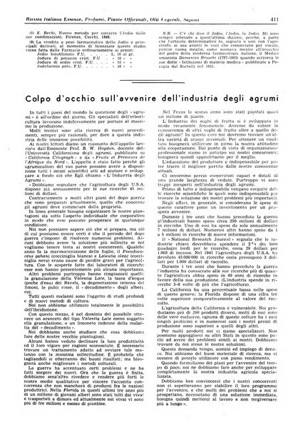 Rivista italiana essenze, profumi, piante officinali, olii vegetali, saponi organo di propaganda del gruppo produttori materie aromatiche della Federazione nazionale fascista degli industriali dei prodotti chimici