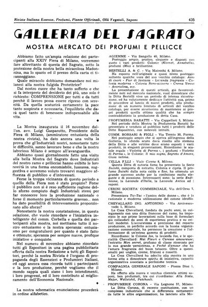 Rivista italiana essenze, profumi, piante officinali, olii vegetali, saponi organo di propaganda del gruppo produttori materie aromatiche della Federazione nazionale fascista degli industriali dei prodotti chimici