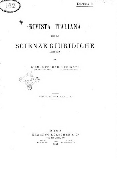 Rivista italiana per le scienze giuridiche