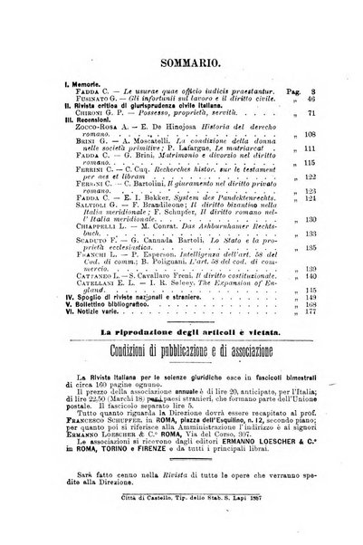 Rivista italiana per le scienze giuridiche