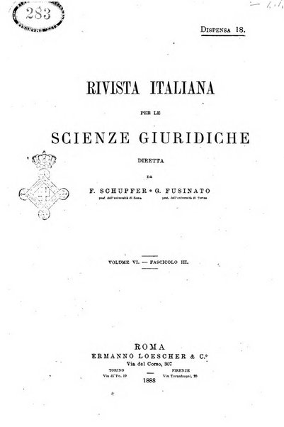 Rivista italiana per le scienze giuridiche