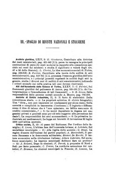 Rivista italiana per le scienze giuridiche