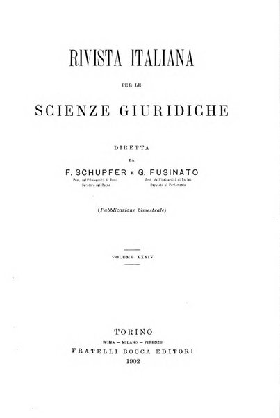 Rivista italiana per le scienze giuridiche