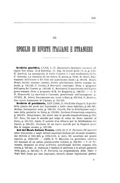 Rivista italiana per le scienze giuridiche