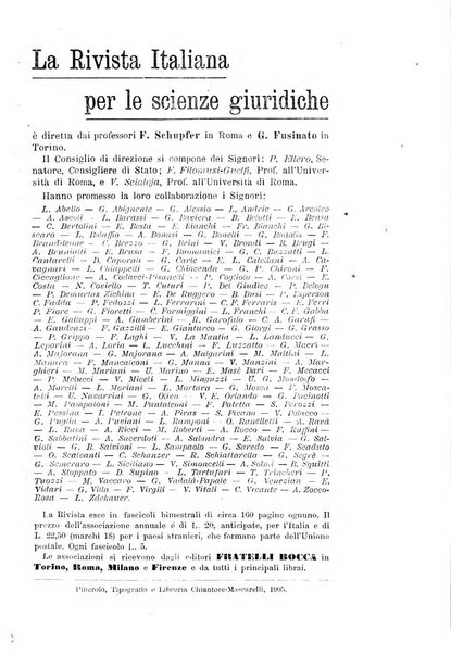 Rivista italiana per le scienze giuridiche