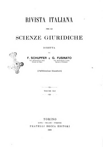 Rivista italiana per le scienze giuridiche