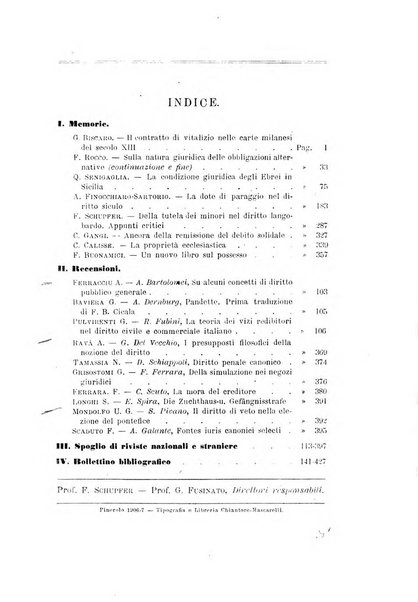 Rivista italiana per le scienze giuridiche