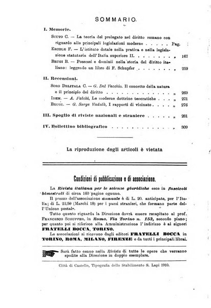 Rivista italiana per le scienze giuridiche