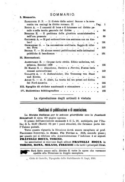 Rivista italiana per le scienze giuridiche