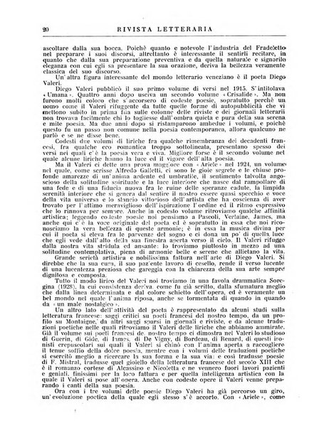 Rivista letteraria periodico bimestrale di letteratura italiana