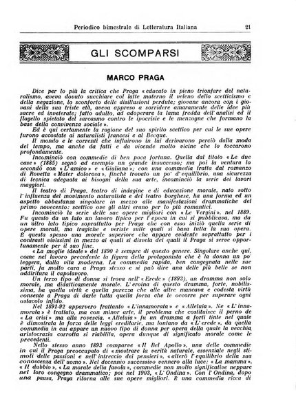 Rivista letteraria periodico bimestrale di letteratura italiana