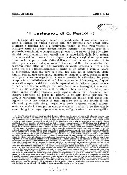 Rivista letteraria periodico bimestrale di letteratura italiana