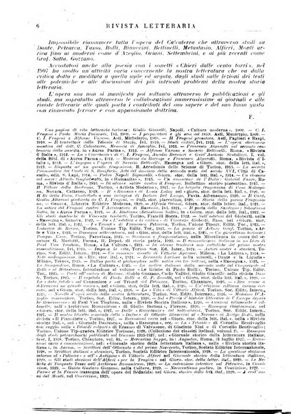 Rivista letteraria periodico bimestrale di letteratura italiana