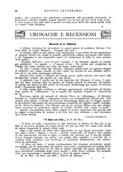 Rivista letteraria periodico bimestrale di letteratura italiana