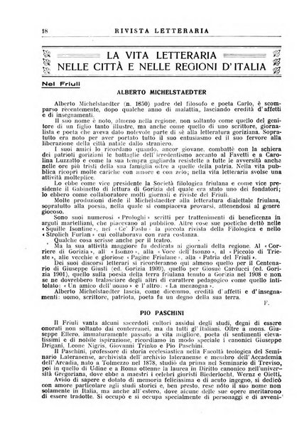 Rivista letteraria periodico bimestrale di letteratura italiana