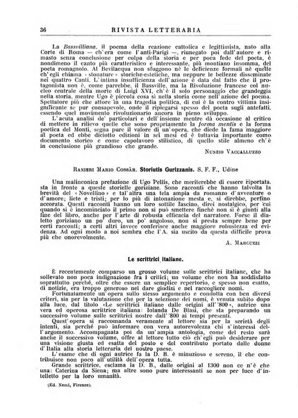 Rivista letteraria periodico bimestrale di letteratura italiana