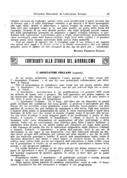 Rivista letteraria periodico bimestrale di letteratura italiana