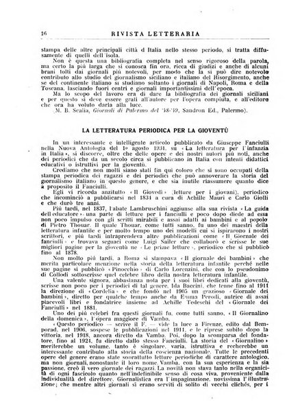 Rivista letteraria periodico bimestrale di letteratura italiana