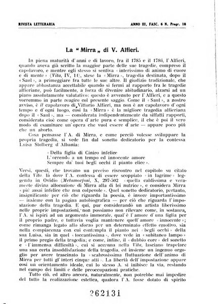 Rivista letteraria periodico bimestrale di letteratura italiana