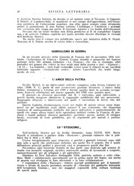 Rivista letteraria periodico bimestrale di letteratura italiana