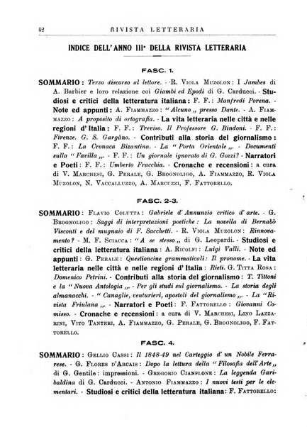 Rivista letteraria periodico bimestrale di letteratura italiana