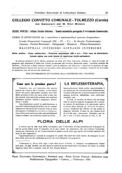 Rivista letteraria periodico bimestrale di letteratura italiana