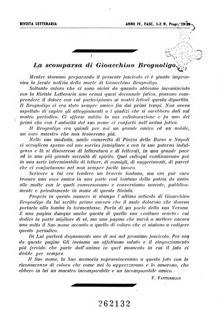 Rivista letteraria periodico bimestrale di letteratura italiana