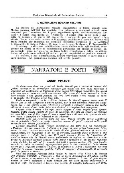 Rivista letteraria periodico bimestrale di letteratura italiana