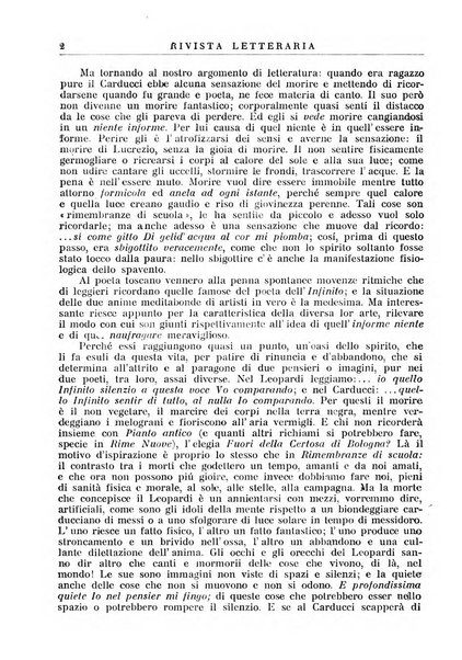 Rivista letteraria periodico bimestrale di letteratura italiana