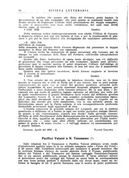 Rivista letteraria periodico bimestrale di letteratura italiana