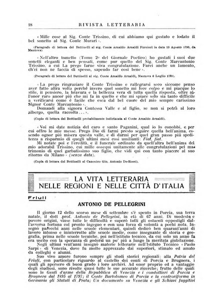 Rivista letteraria periodico bimestrale di letteratura italiana